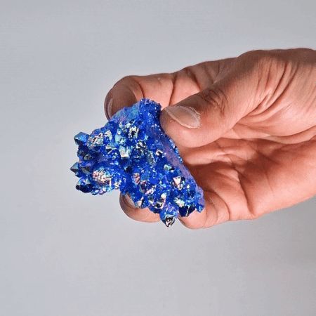 Cuarzo Natural Mejorado Mediano - Cuarzo Aqua Aura Halo (aprox 100-150gm 7-10cm)