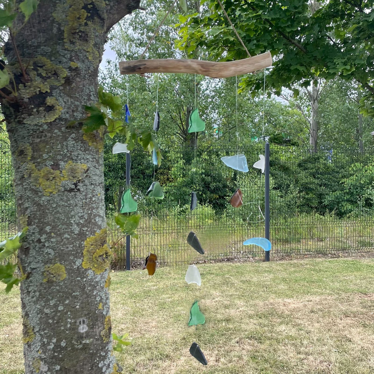 Carillon en verre recyclé - Cinq cordes - Multi