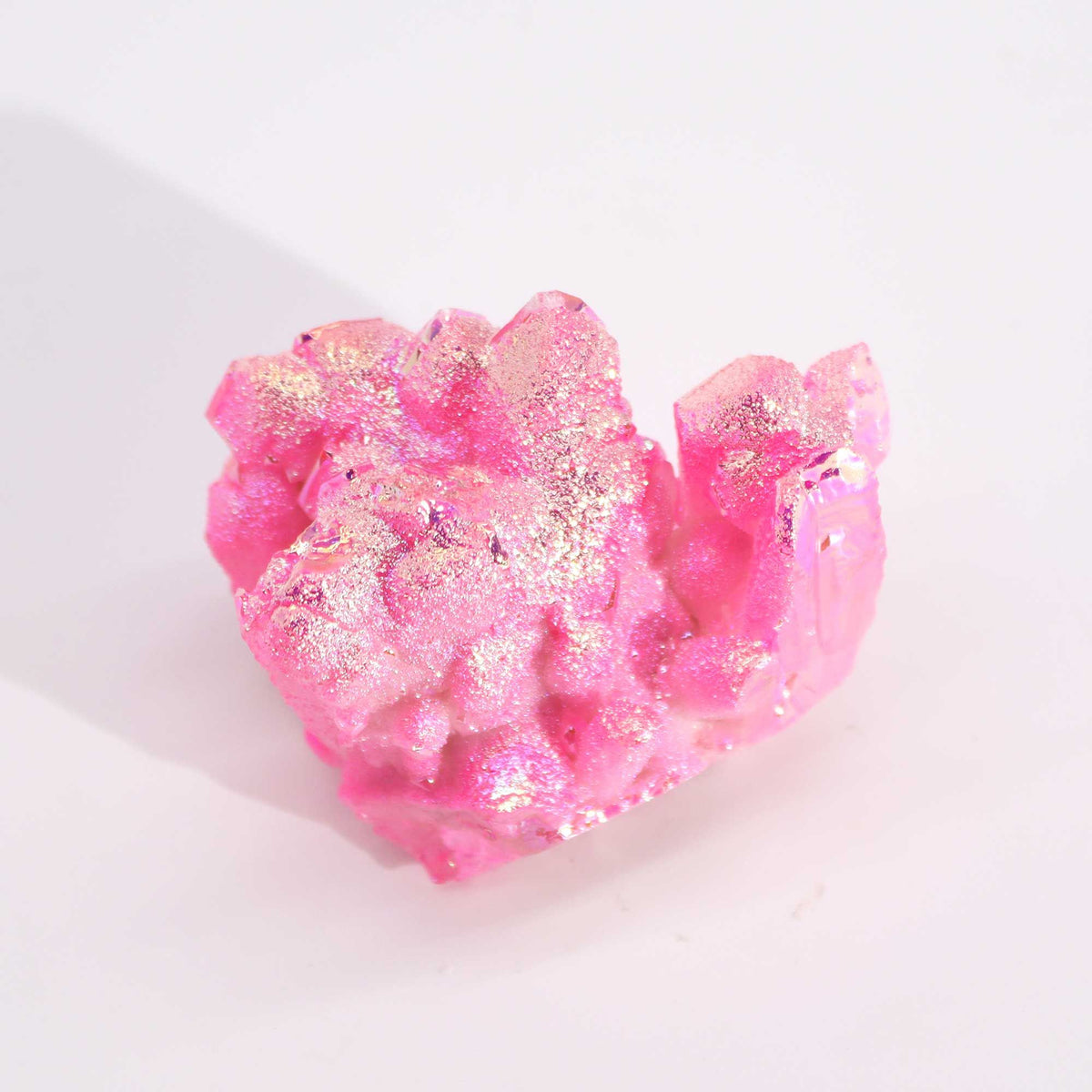 Cuarzo Natural Mejorado Mediano - Cuarzo Rose Aura Halo (aprox 100-150gm 7-10cm)