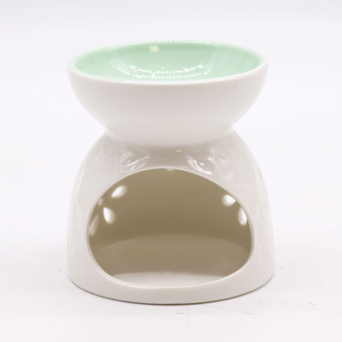 Quemador aceite clásico -  Floral y Azul