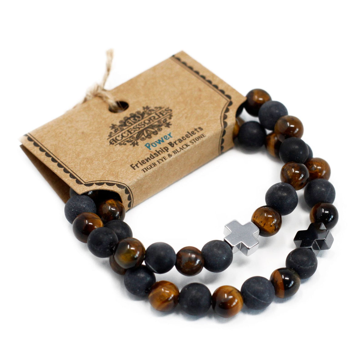 2 Bracelets en pierres précieuses - Force