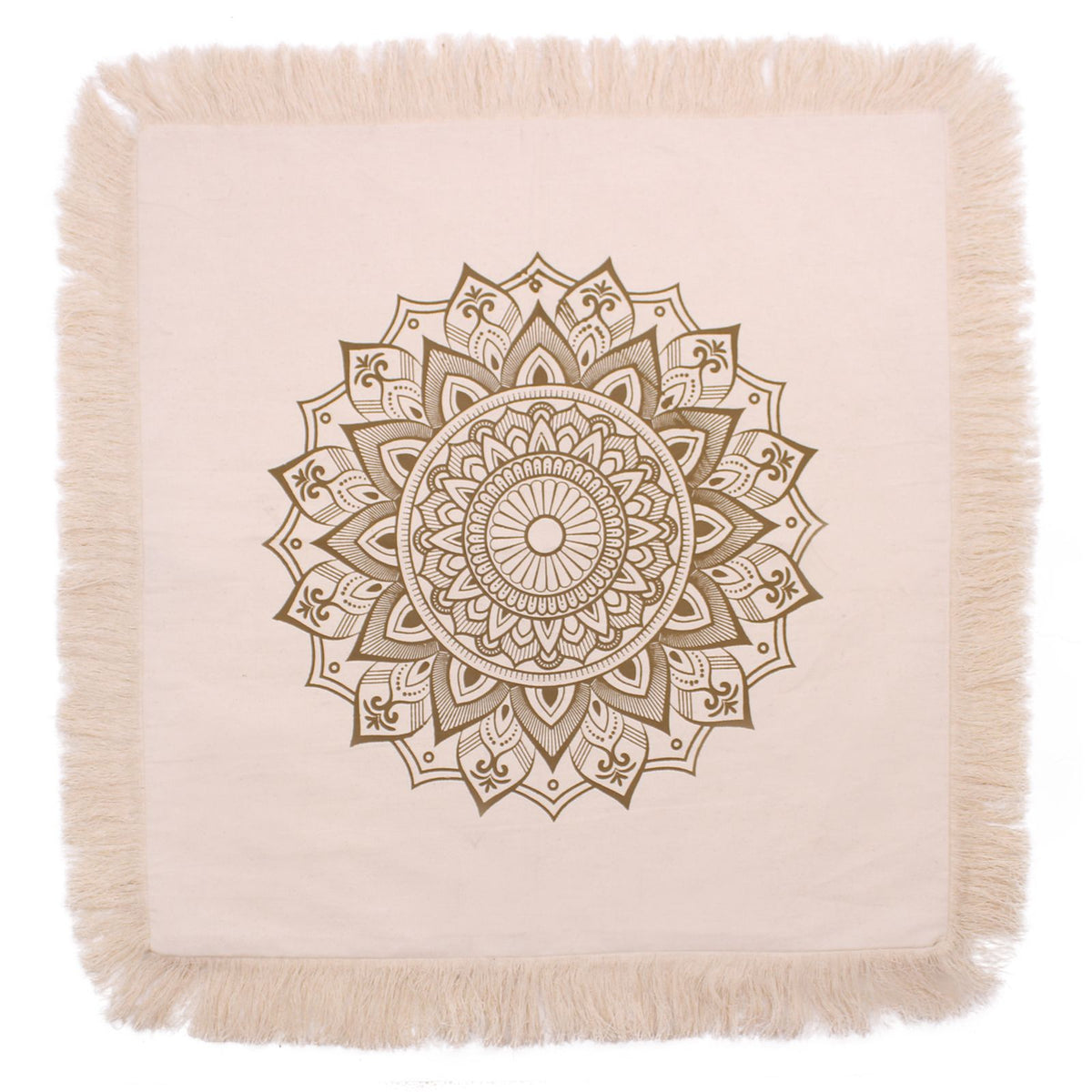 Kissen Lotus Mandala - 60x60cm - bronze